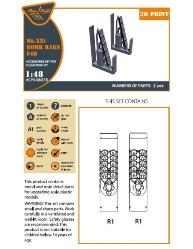 Mk.XXI Bomb Raks F4B for CP kits 