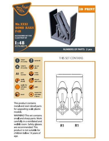 Mk.XXXI Bomb Raks F4B for CP kits 
