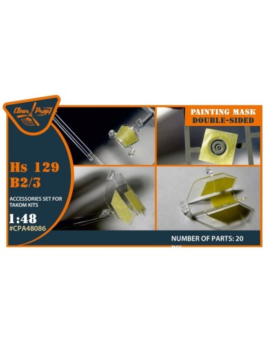 Hs 129B2/3 double-sided painting mask for Takom kit 