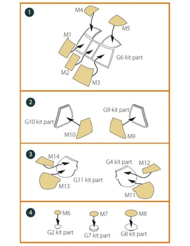 UH-60A, MH-60L painting mask for ICM kit 