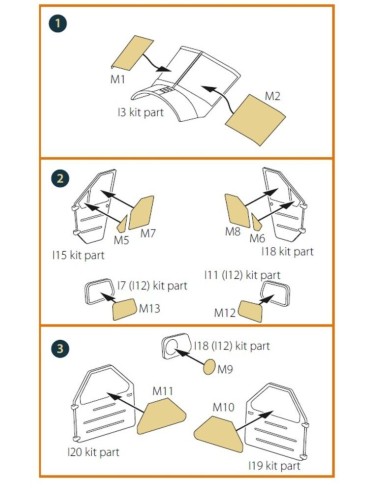 DHC-2 Beaver painting mask for Dora Wings kit 