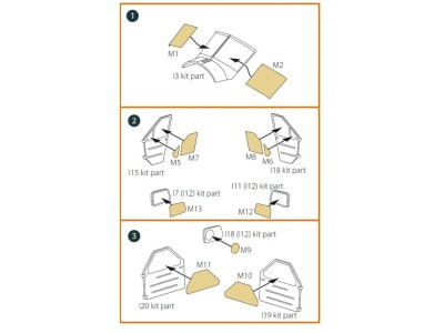 DHC-2 Beaver painting mask for Dora Wings kit 