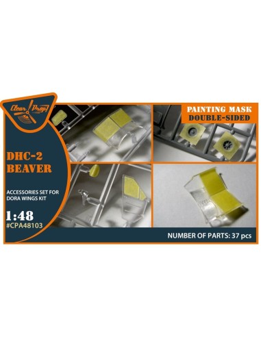 DHC-2 Beaver double-sided painting mask for Dora Wings kit 