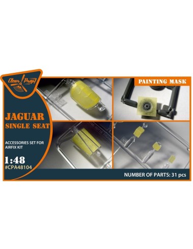 Jaguar Single seat painting mask for Airfix kit 