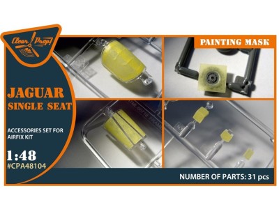 Jaguar Single seat painting mask for Airfix kit 
