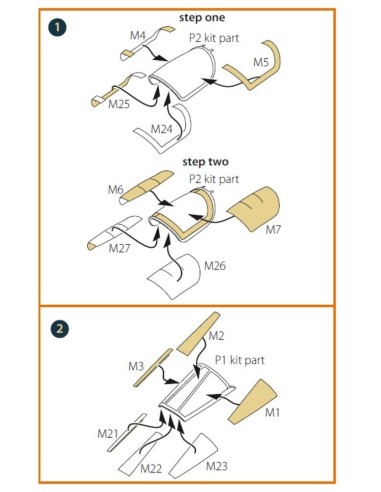 Jaguar Single seat double-sided painting mask for Airfix kit 