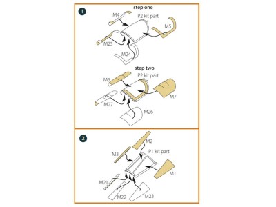 Jaguar Single seat double-sided painting mask for Airfix kit 
