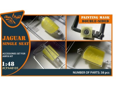 Jaguar Single seat double-sided painting mask for Airfix kit 