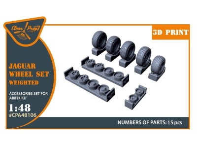 Jaguar Wheels set (weighted) for Airfix kit 