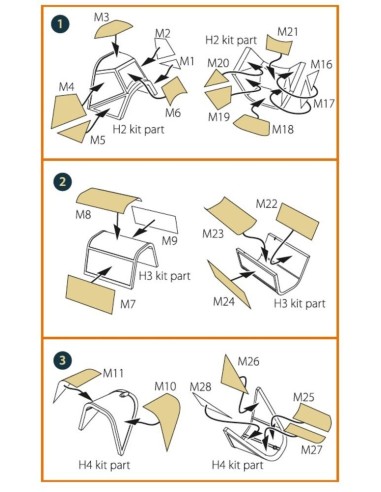 Bf-109E-1/3/3a double-sided painting mask for Wingsy Kits 