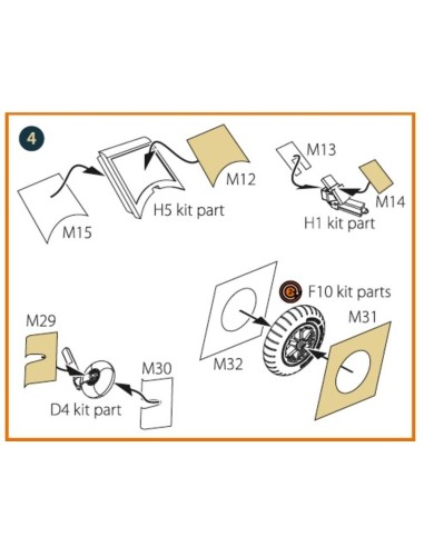 Bf-109E-1/3/3a double-sided painting mask for Wingsy Kits 