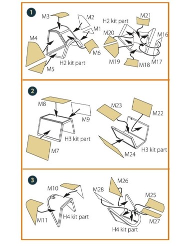 Bf-109E-4/7 double-sided painting mask for Wingsy Kits 