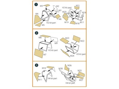 Bf-109E-4/7 double-sided painting mask for Wingsy Kits 