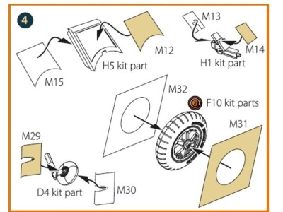 Bf-109E-4/7 double-sided painting mask for Wingsy Kits 