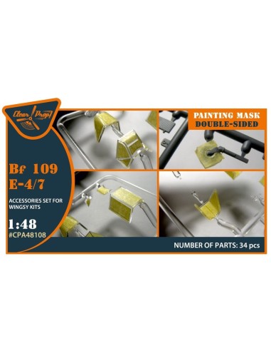 Bf-109E-4/7 double-sided painting mask for Wingsy Kits 