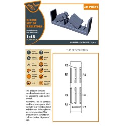 Bf-109E set of radiators for Wingsy Kits 