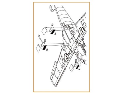 Bf-109E set of radiators for Wingsy Kits 