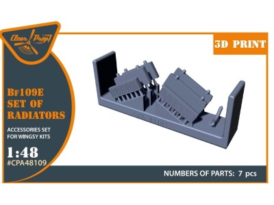 Bf-109E set of radiators for Wingsy Kits 