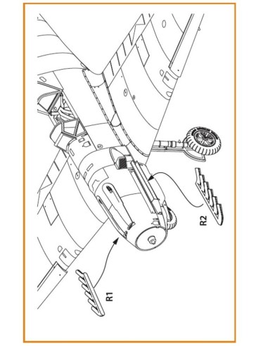 Bf-109E exhausts for Wingsy Kits 