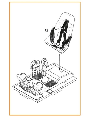 Bf-109E seat with safety belts for Wingsy Kits 