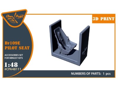 Bf-109E seat with safety belts for Wingsy Kits 