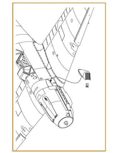 Bf-109E air intake for Wingsy Kits 