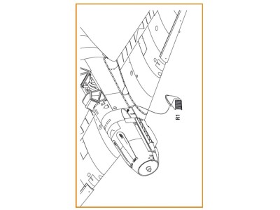 Bf-109E air intake for Wingsy Kits 