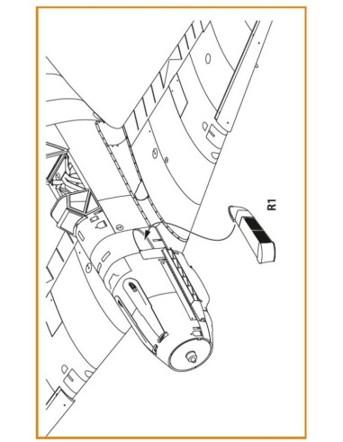 Bf-109E tropical filter for Wingsy Kits 