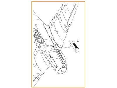 Bf-109E tropical filter for Wingsy Kits 