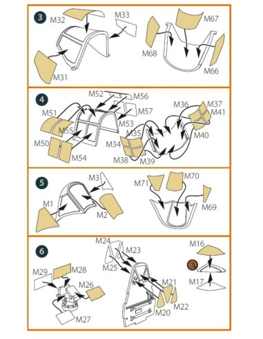 D3A2 VAL (open canopy) double-sided painting mask for Wingsy Kits 