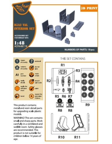 D3A2 VAL interior set for Wingsy Kits 