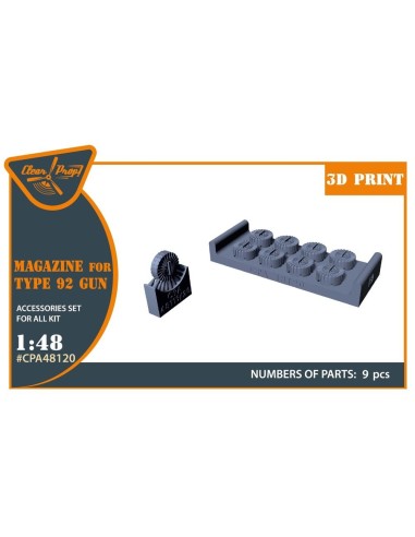 Magasins for Type92 gun 9 pcs 