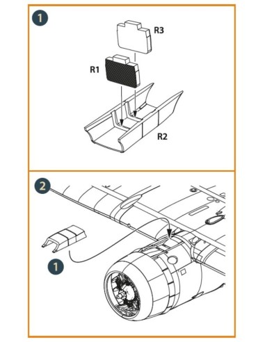D3A2 VAL radiator set for Wingsy Kits 