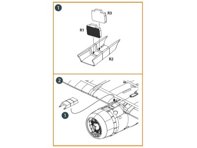 D3A2 VAL radiator set for Wingsy Kits 