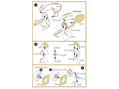 Spitfire Tr.9 double-sided painting mask for Airfix kit 