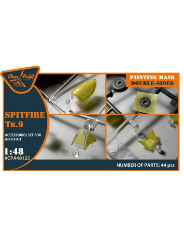 Spitfire Tr.9 double-sided painting mask for Airfix kit 