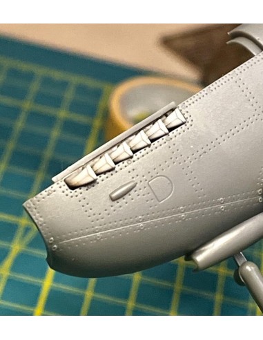 Spitfire Tr.9 exhausts for Airfix kit 