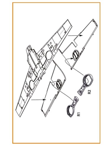 Bf-109E wheel bay for Wingsy Kits 
