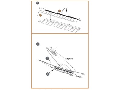 Ki-51 Sonia (all versions) PE landing flaps for CP kits CP72011/CP72012/CP72013 