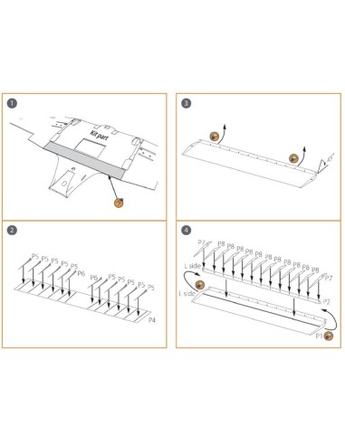 Ki-51 Sonia (all versions) PE landing flaps for CP kits CP72011/CP72012/CP72013 