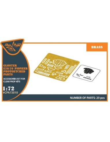 Gloster E28/39 Pioneer PE parts interior for CP kits CP72001/CP72007 