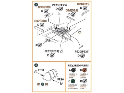 Gloster E28/39 Pioneer PE parts interior for CP kits CP72001/CP72007 