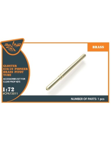 Gloster E28/39 Pioneer brass pitot tube for CP kits CP72001/CP72007 