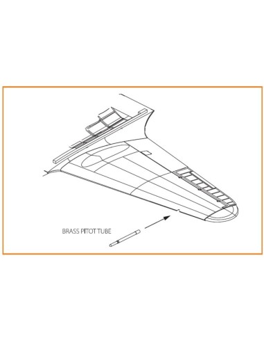Gloster E28/39 Pioneer brass pitot tube for CP kits CP72001/CP72007 