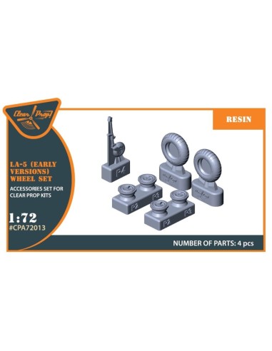 La-5 (early version) wheel set for CP kit CP72014 