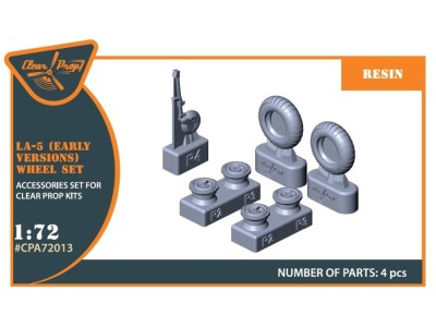La-5 (early version) wheel set for CP kit CP72014 
