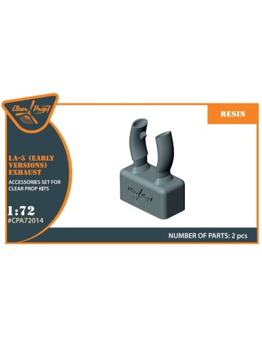 La-5 early version resin exhaust for CP kits CP72014/CP72015 