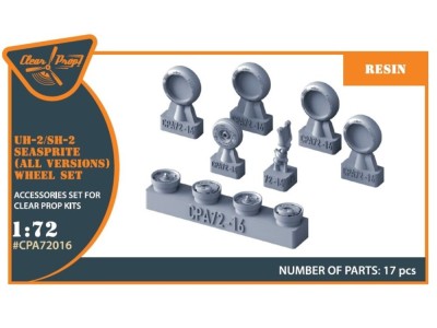 UH-2 A/B SEASPRITE (all versions) wheel set for CP kits CP72002/CP72017/CP72018 
