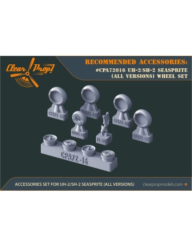 UH-2 A/B SEASPRITE (all versions) wheel set for CP kits CP72002/CP72017/CP72018 