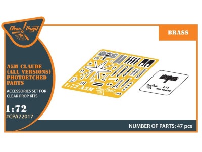 A5M Claude (all versions) PE parts for CP kits CP720016/CP72008/CP72009/CP72010 